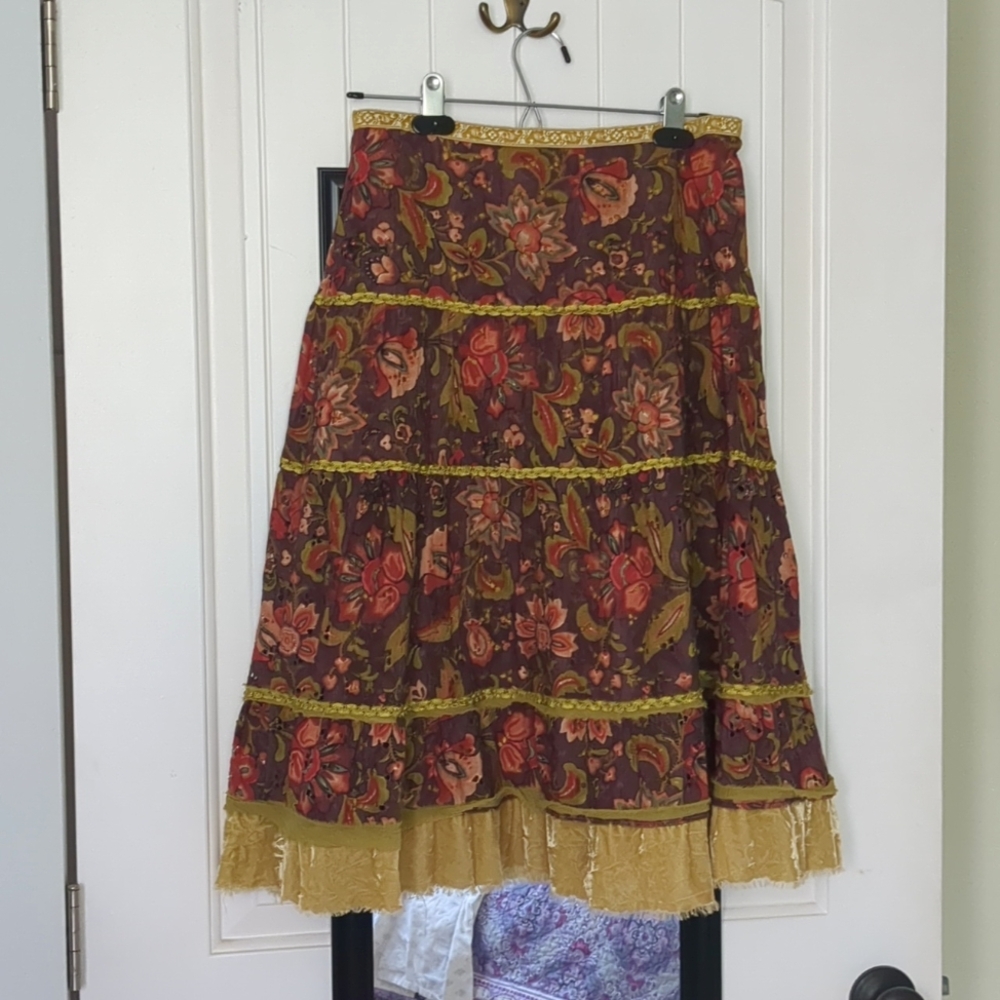 Cynthia Steffe Floral Skirt